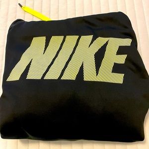 Nike Mens Black logo dri-fit hoodie